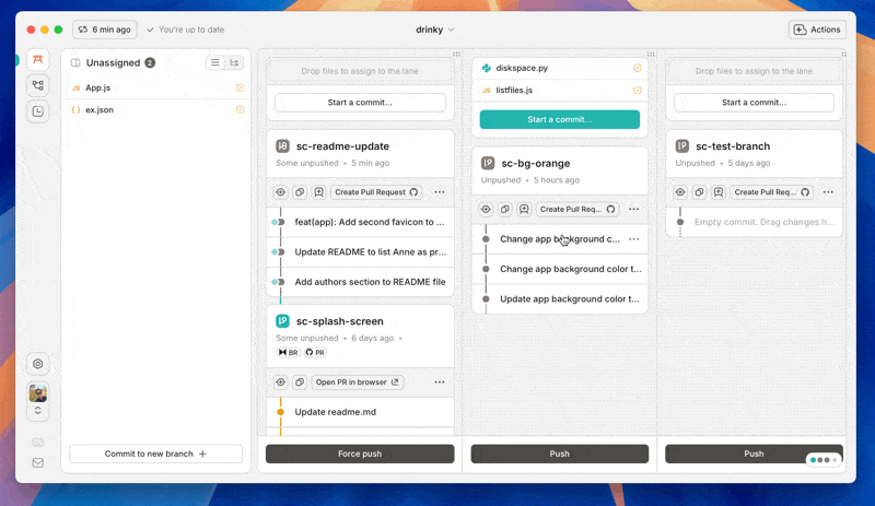 Undoing a commit in GitButler